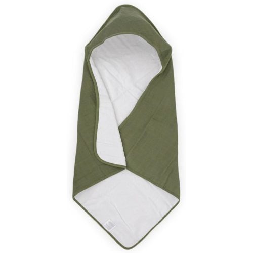 Little Unicorn Premium Infant Hooded Bath Towel| Soft & Absorbent Cotton & Terry Fabric for Newborns (Fern)