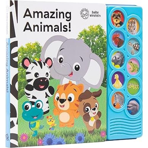 Baby Einstein - Amazing Animals 10-Button Sound Book - PI Kids (Play-A-Sound)