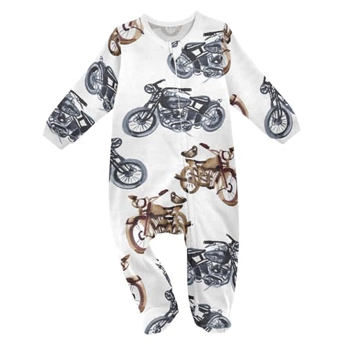 Mazeann Baby Sleepers Newborn Baby One-Piece Footies for Girl Boy