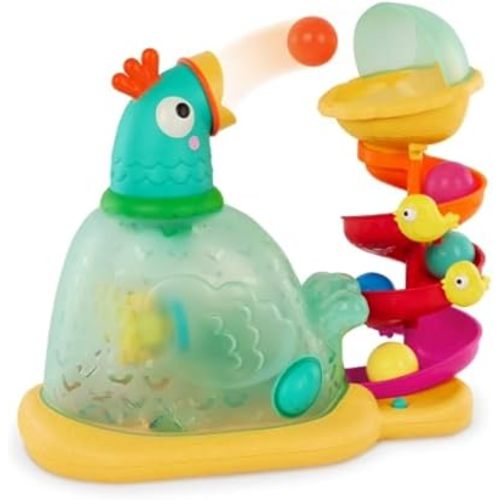 Pop-a-Doodle-Doo Chicken Ball Popper with Music Lights, Learning Toy for Baby and Toddler