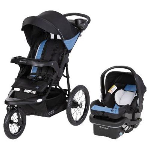 Baby Trend Expedition Zero Flat Jogger Travel System with LED Lights