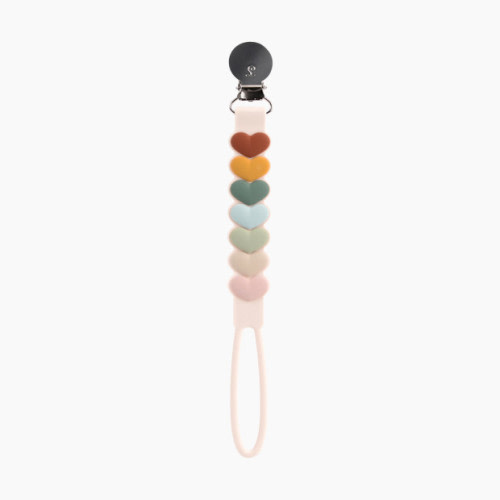 Loulou Lollipop Silicone Pacifier Clip - Sweetheart Multicolor