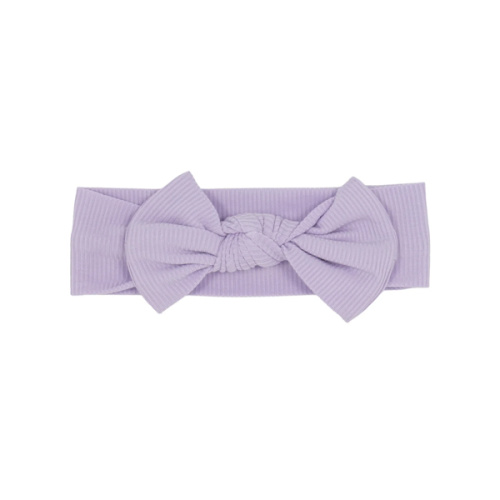 Lavender Small Ribbed Bow – Brave Little Ones