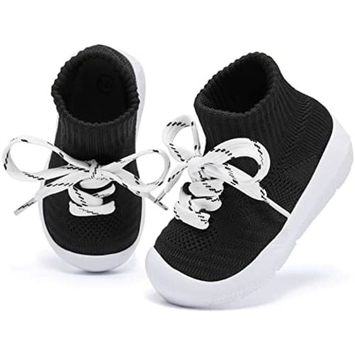 MORENDL Baby Sock Shoes Toddler Sneakers Infant Tennis Slip On Walking Shoes Boys & Girls Non-Slip Slippers
