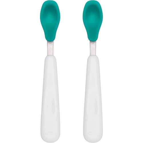 OXO Tot Feeding Spoon Set With Soft Silicone, Teal