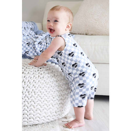 Sleeveless Snap Romper | Mama's Boy