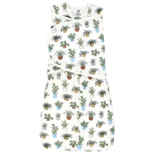 Hudson Baby Infant Girl Convertible Swaddle Sleep Sack, Plants
