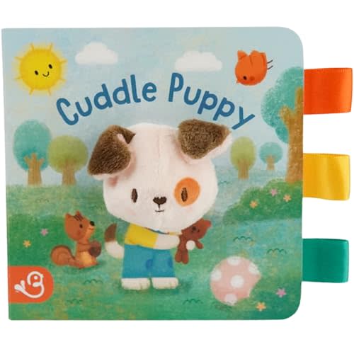 Cuddle Puppy - Crinkle Finger Puppet Board Book for Babies