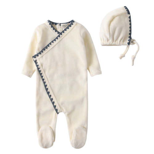 Stitched wrap footie – Mon Chéri NY