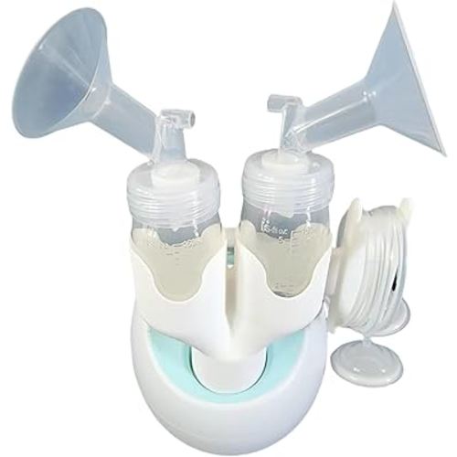 Bottle & Hose Holder for Spectra S2 ，This Holder is able to Hold 2 Spectra Bottles with an Added arm to wrap The Hose Around for Easy Transportation. (New Breast Pump)