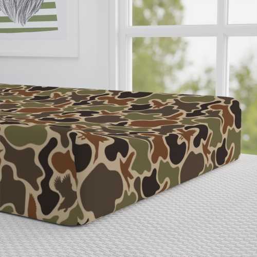 Duck Camo Baby Changing Pad Cover: Hunter Nursery Decor