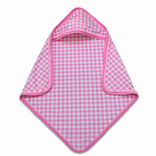 Hooded Towel - Pink Gingham