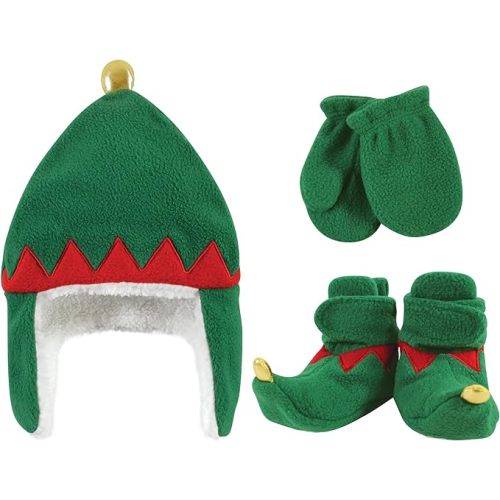 Hudson Baby Baby Hudson Baby Unisex Baby Trapper Hat, Mitten and Bootie Set