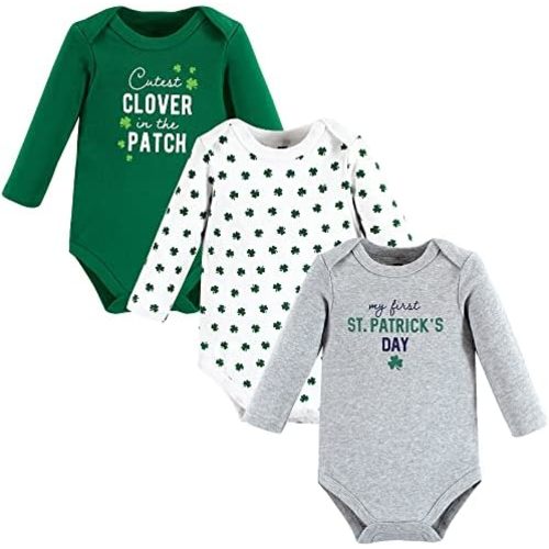 Hudson Baby baby-boys Cotton Long-sleeve Bodysuits 3-pack