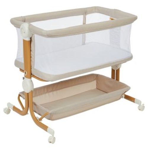 Baby Bassinet 3-in-1 Bedside Sleeper with Mosquito Net & 6-Height Adjustable Design for Newborn Safety & Comfort
