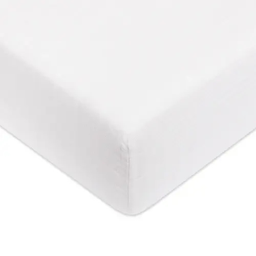 Crib Sheet in GOTS Certified Organic Muslin Cotton in White | Over The Moon