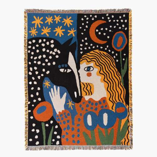 Alma Throw | Woven Throw Blanket | Wall Art by Slowdown Studio