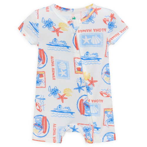 Disney Lilo and Stith Baby Boys Printed Viscose Romper Shortie, Sizes NB-24M