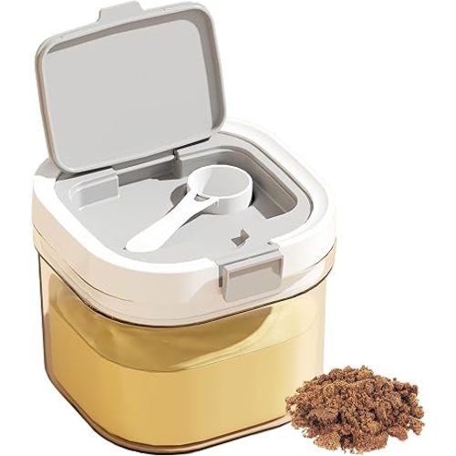 Formula Container to go-800ml Travel Dispenser BPA Free Airtight Container with Spoon & Layered Storage,Sealed Lid,Stackable,Easy-Clean,Ideal for Coffee,Flour,Sugar,Cereal,Milk Powder(27oz)
