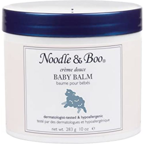 Noodle & Boo Baby Balm for Face and Body, Hypoallergenic and Natural Baby Skin Care with Organic Calendula for Sensitive Skin, Pediatrician and Dermatologist-Tested, 10 Oz