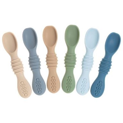 Sperric Baby Spoons Self Feeding Spoons 6+ Months, Infant Spoons First Stage, Baby Led Weaning BPA Free Teething Spoons