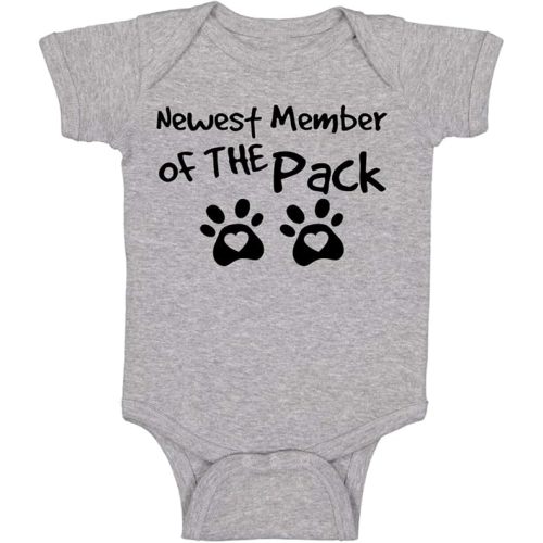 Newest Member of The Pack - Funny Baby Essentials Bodysuit - Newborn Girl Outfits Baby Romper