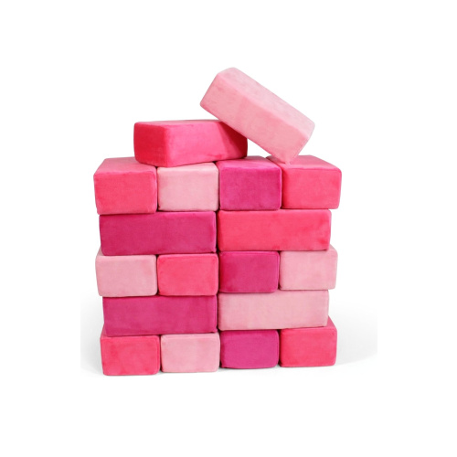 Amazon.com: Plush Blocks - The Original Premium Plush Building Block for Kids - Certified Safe Foam Blocks in Luxuriously Soft Fabric Covers (Pretty Pink, Blocks)