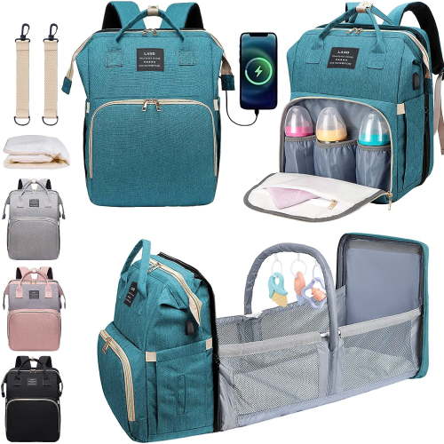 Diaper Bag for Travel, Baby Bag Diaper Bag with Changing Station Baby Girl Boy Waterproof Diaper Bag Backpack