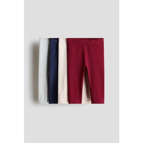 4-PACK COTTON JERSEY LEGGINGS