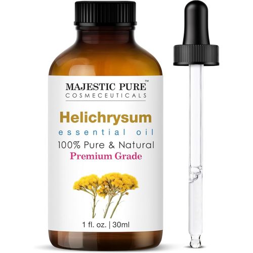 Majestic Pure Helichrysum Essential Oil for Diffuser - 1 fl oz | 100% Pure & Natural Essentials Oils for aromatherapy, massage blends and DIY home fragrance projects and room sprays
