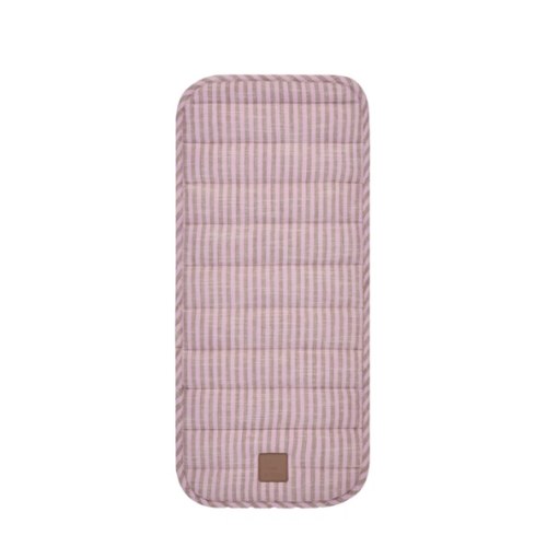 Mocha Stripe Universal Linen Bassinet Liner