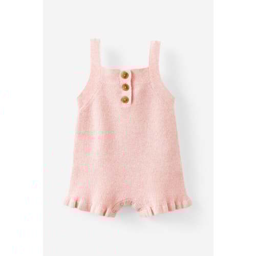 Organic Knit Frill Playsuit