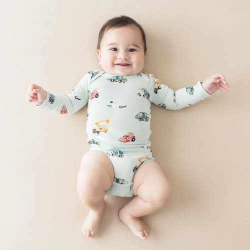 Long Sleeve Bodysuit in City Vehicles