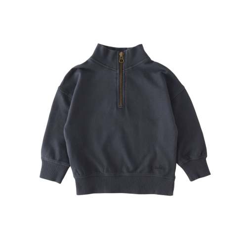 French Terry 1/4 Zip Sweatshirt - Ink Blue – Pehr