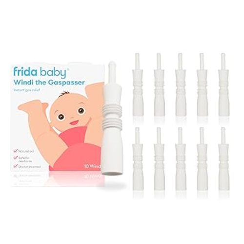 Frida Baby Windi Gas Passer, Baby Gas Relief, Made in USA, 100% Natural, Safe & Effective Instant Relief for Babies & Infants, 10ct