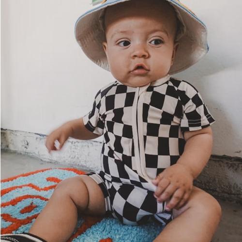 Checker Shorties - Black | Little Trouble