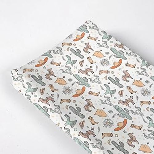 Unisex Western Nursery Diaper Changing Table Pad Mat Sheet -16x32