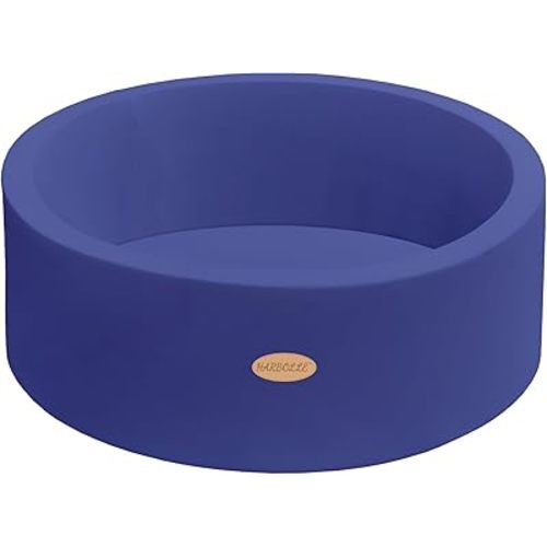 Baby Ball Pit 35.4" Soft Round Memory Foam Ball Pits NOT Included Balls Indoor Outdoor Playpen for Babies Toddlers Kids Great Gift for Girls Boys, Dark Blue