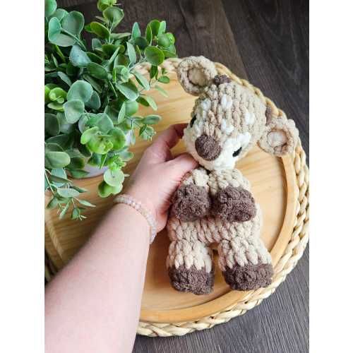 Crochet Baby Fawn | Handmade Deer Mini Lovey | Mini Fawn Snuggler | Crochet Woodland Deer | Crochet Deer | Handmade Crochet Deer, Fawn