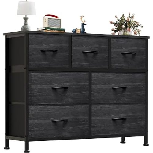OLIXIS 7 Drawer Fabric Dresser, Storage Tower for Bedroom and Closet