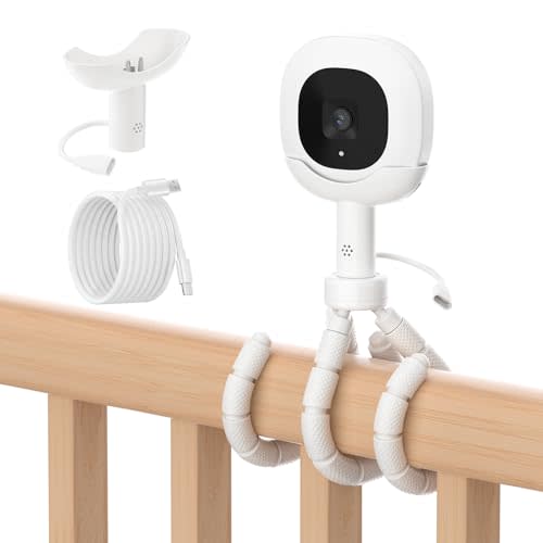 Upgraded Tripod Charger Stand Compatible with Nanit ProPlus Baby Monitor & Original Camera with Type-C Charging Port Connector Mount and 10FT Power Cable,Travel Baby Monitor Accessory