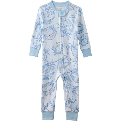 Butterblu Shawn Snug-fit Footless Baby Pajamas One-Piece 100% Organic Cotton Zip Front Sleeper PJs for Baby Boys & Girls​