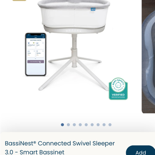 HALO BassiNest® Connected Swivel Sleeper 3.0 Smart Bassinet
