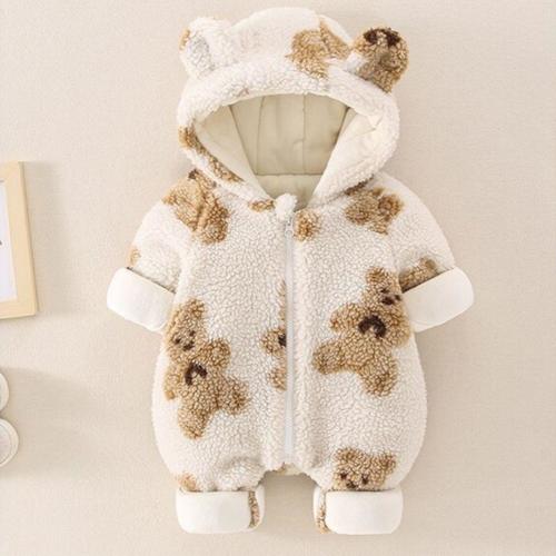 Teddy Snuggles Hooded Romper