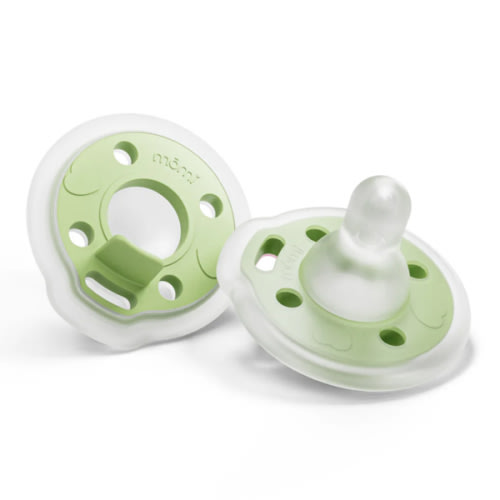 babypace® breast-like pacifier 2-set in calm pistachio | mōmi