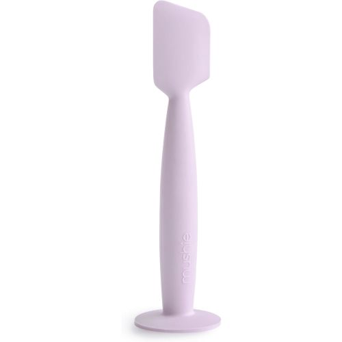mushie Diaper Cream Applicator Soft Silicone with Suction Base (Soft Lilac)