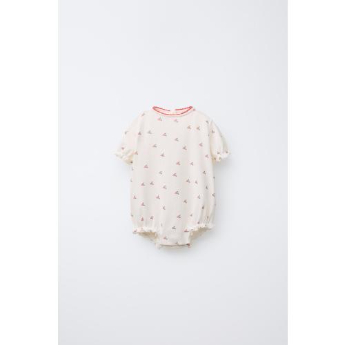 FLORAL BODYSUIT - Light ecru | ZARA United States