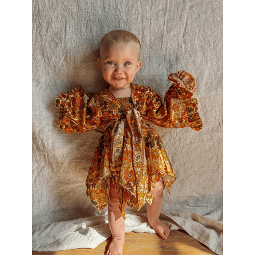 Mini Simona Bell Sleeve Top
