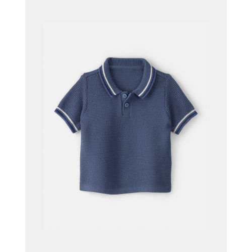 Baby Boy Sweater Polo Shirt - Navy - OshKosh B'gosh | Carter's