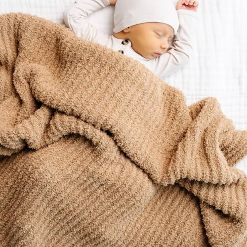 Chenille Blanket - Tan - Small & Large